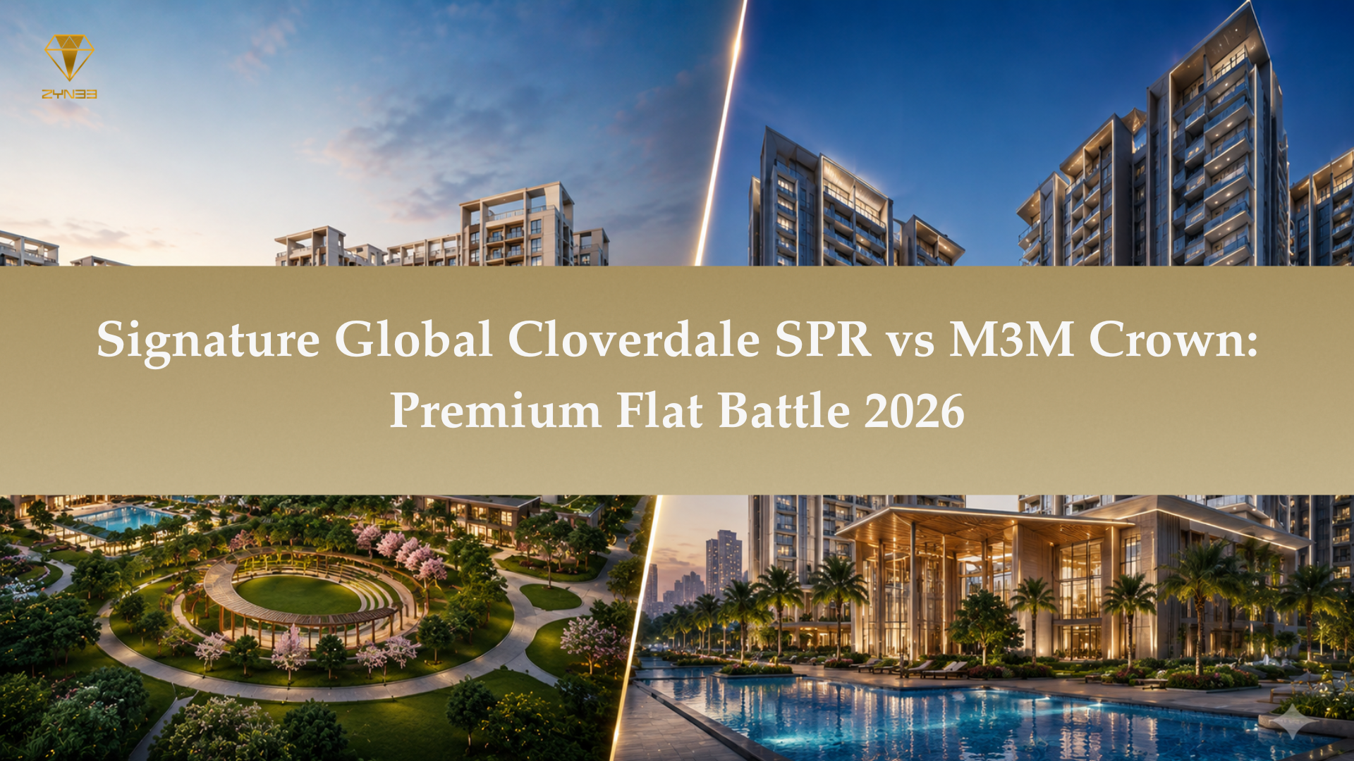Cloverdale SPR vs M3M Crown 2026: Premium Flat Battle