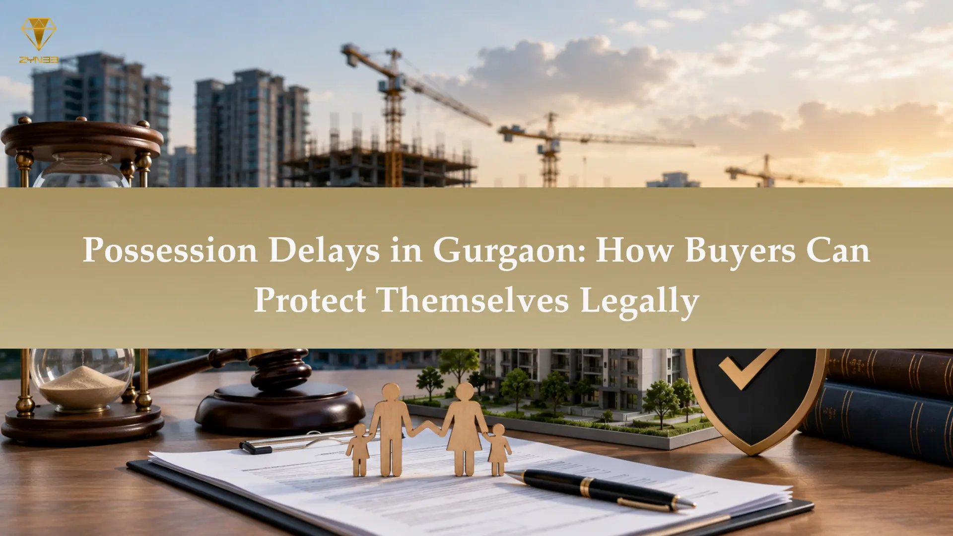 Possession delays in Gurgaon under-construction property with RERA legal rights and buyer protection guide by ZYN33