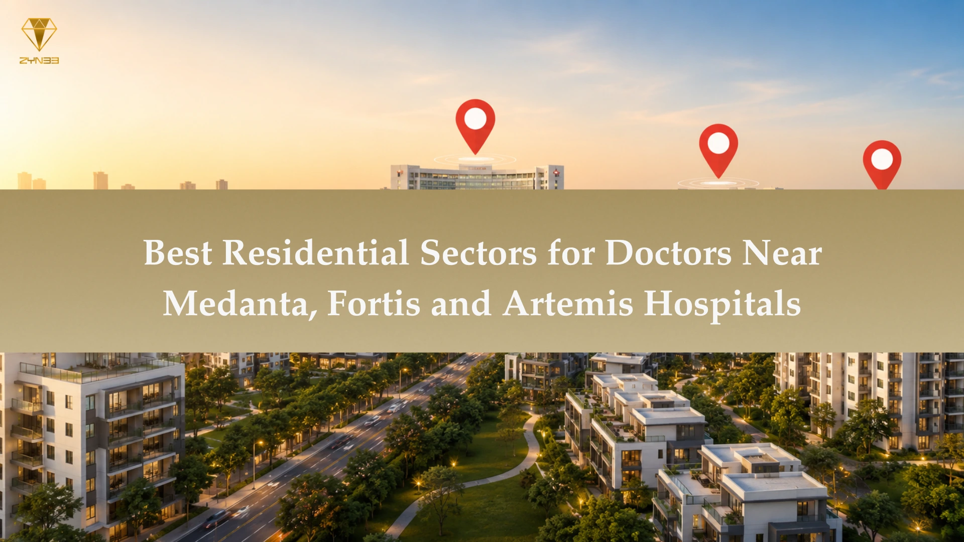 Doctor choosing luxury flats near Medanta, Fortis, and Artemis hospitals in Gurgaon for a shorter commute and better lifestyle