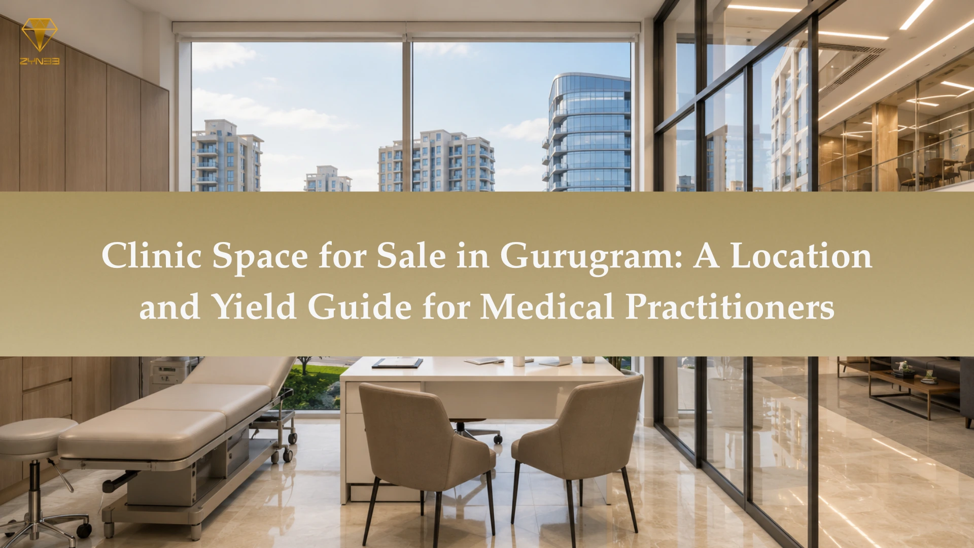 Doctor evaluating clinic space for sale in Gurgaon with modern medical commercial property investment opportunities