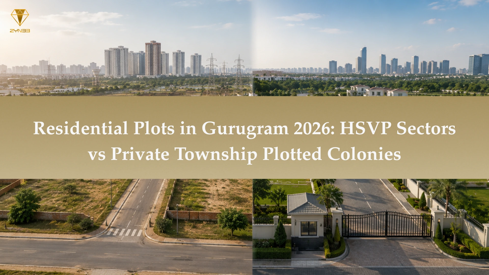 HSVP vs Private Plots in Gurgaon – Compare Legal Security, Amenities, Investment Potential, and Price Trends for Residential Plot Buyers in 2026