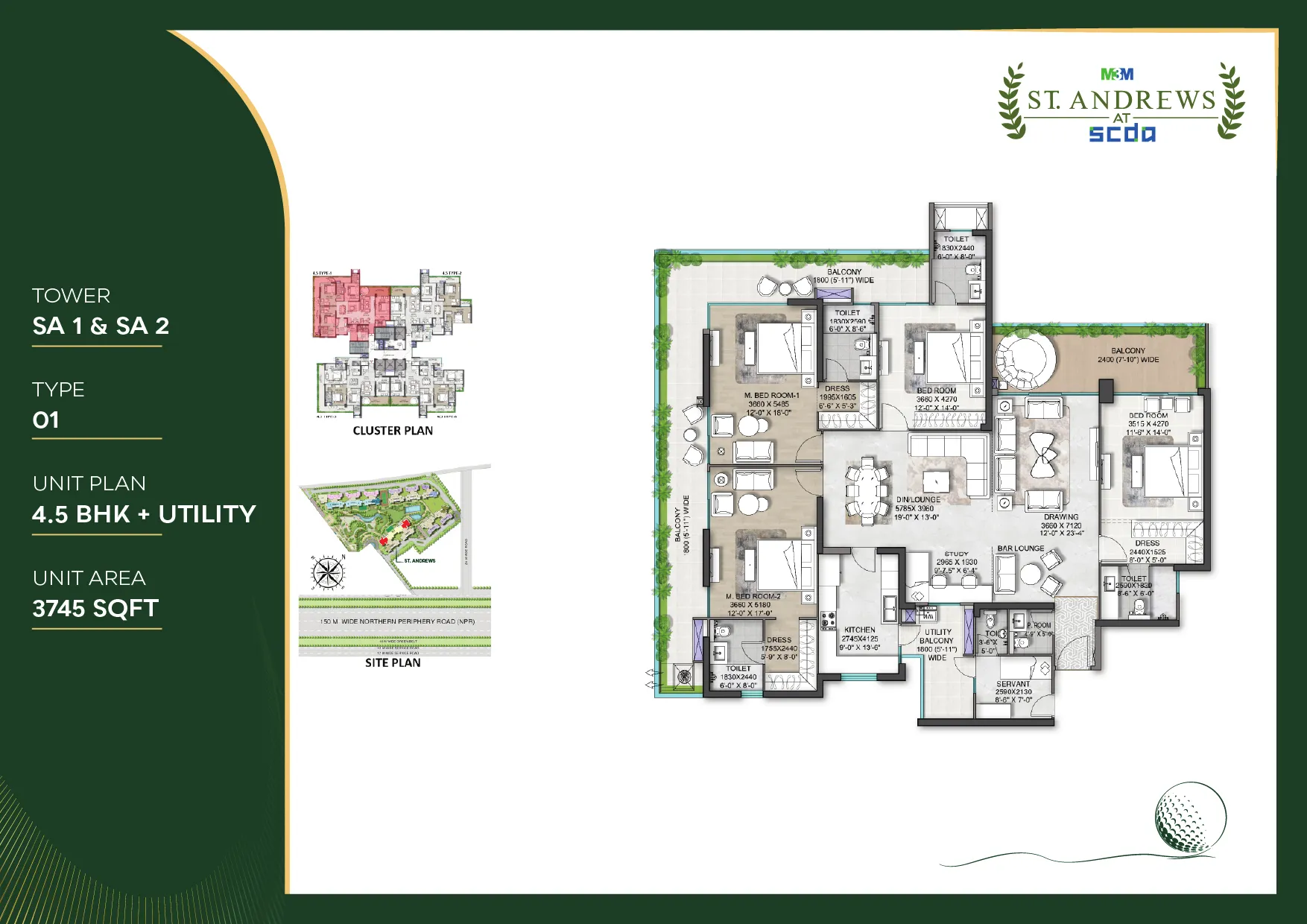 Floor Plan 4.5 BHK