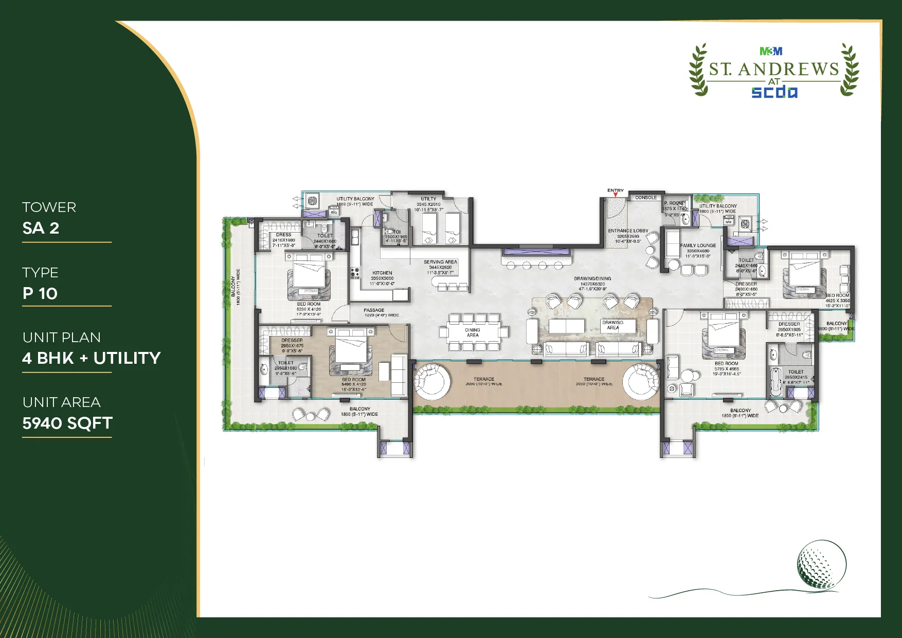 Floor Plan 4.5 BHK