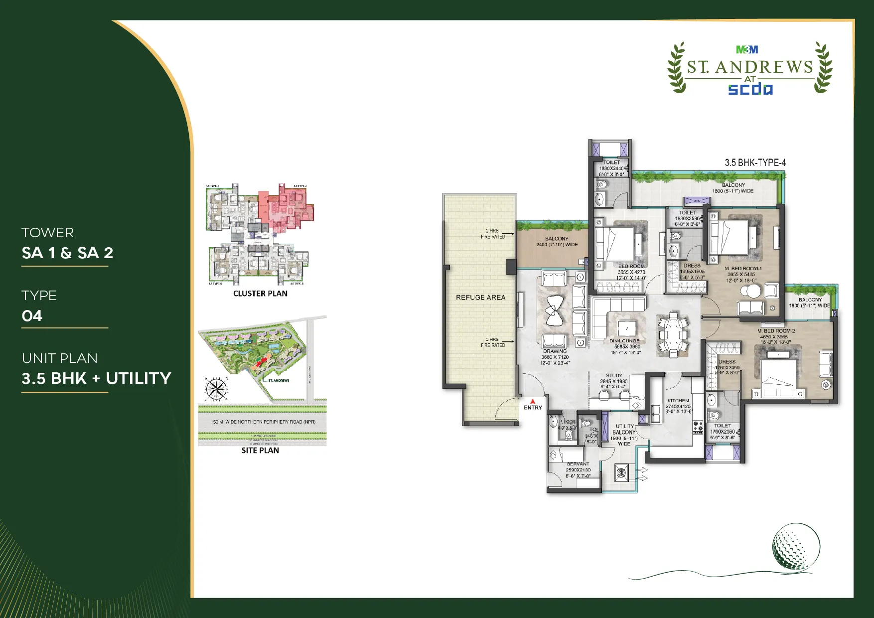 Floor Plan 4.5 BHK