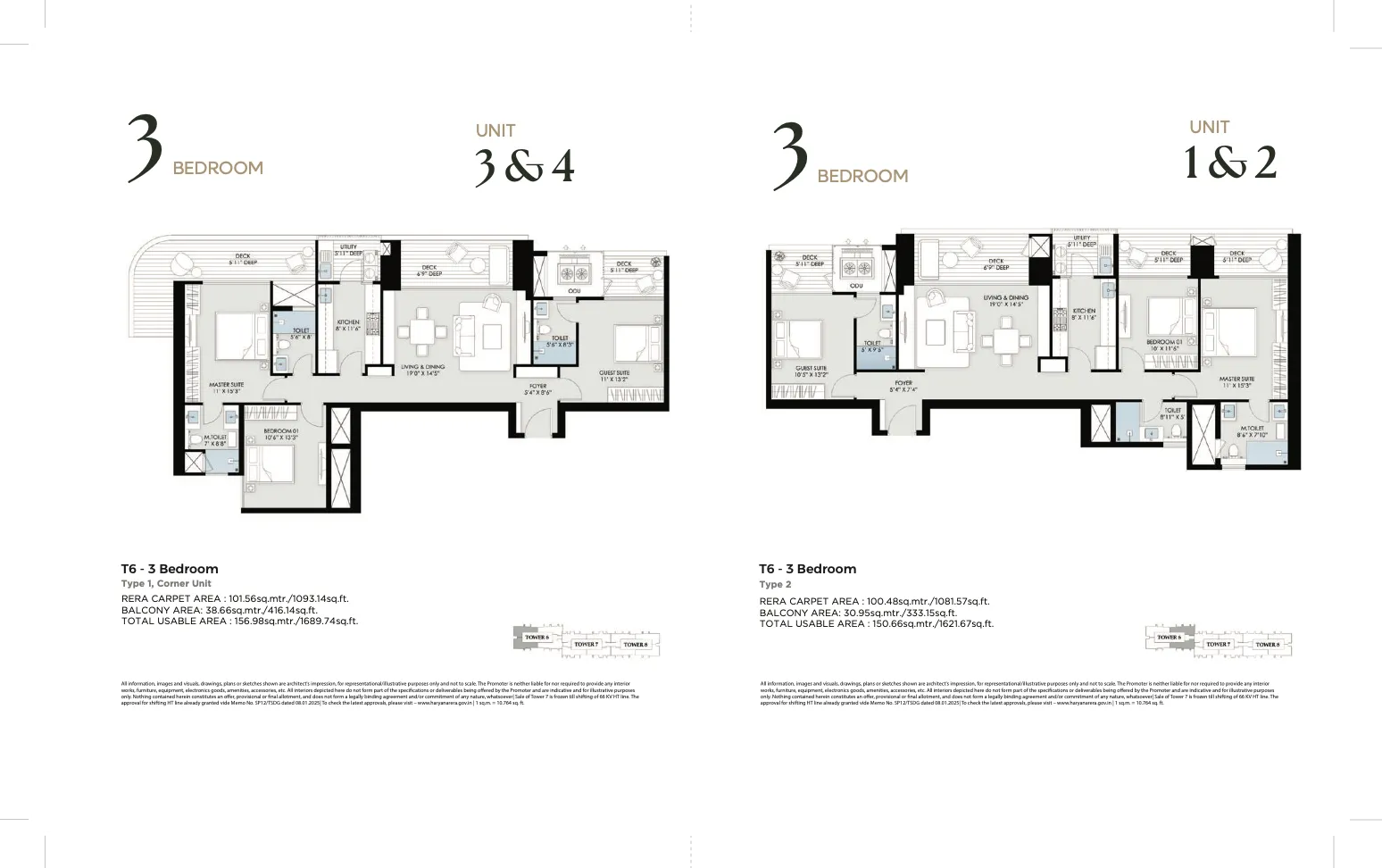 Floor Plan 3 BHK