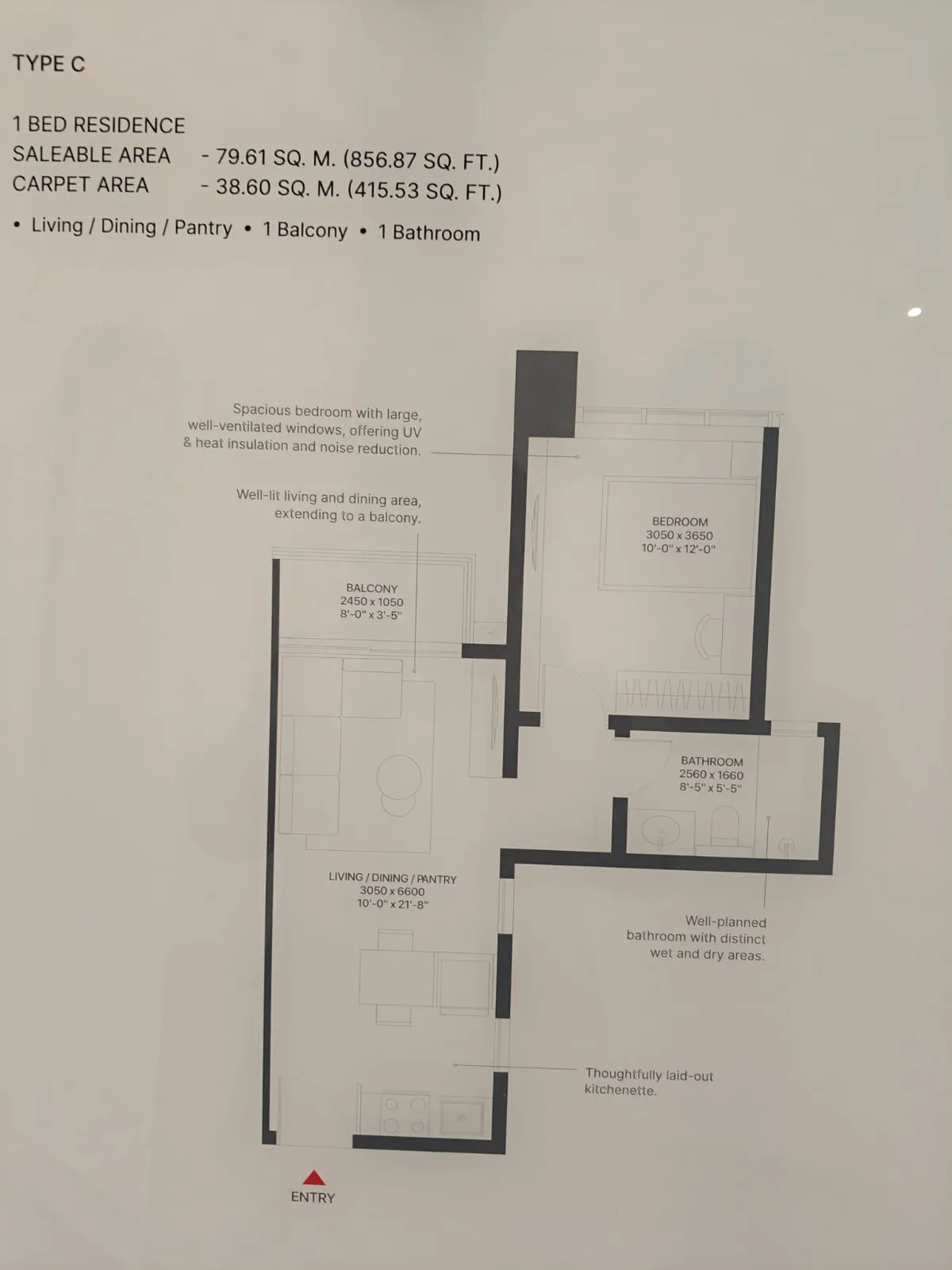 Floor Plan 1 BHK