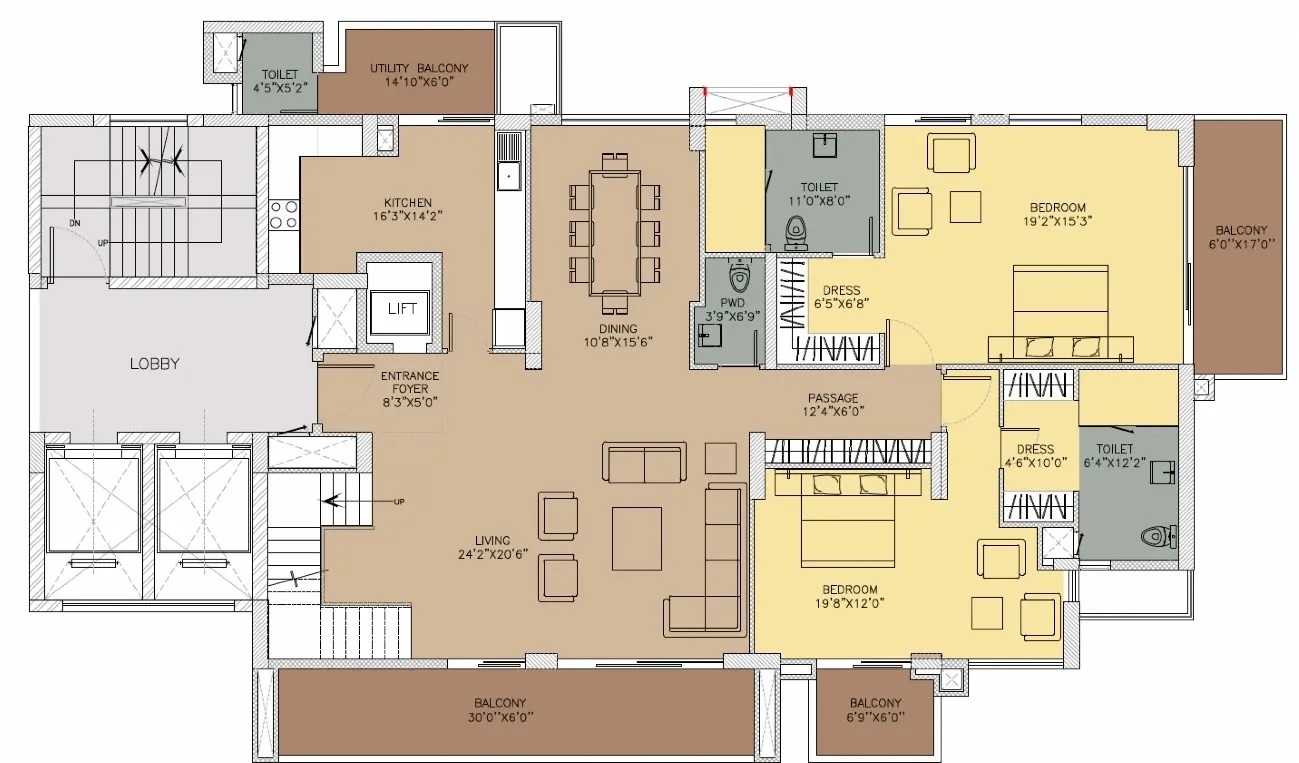Floor Plan 5 BHK