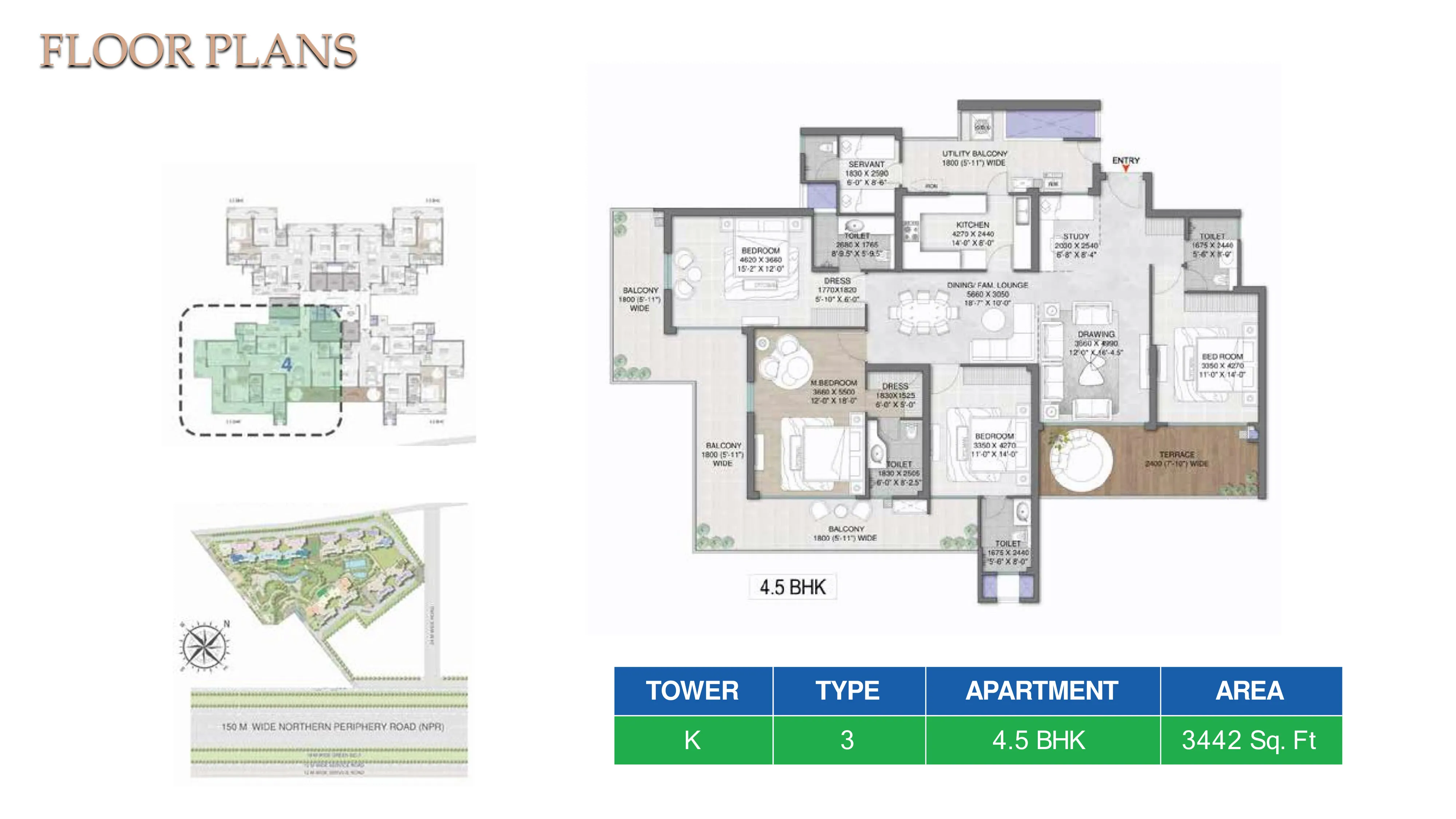 Floor Plan 4.5 BHK