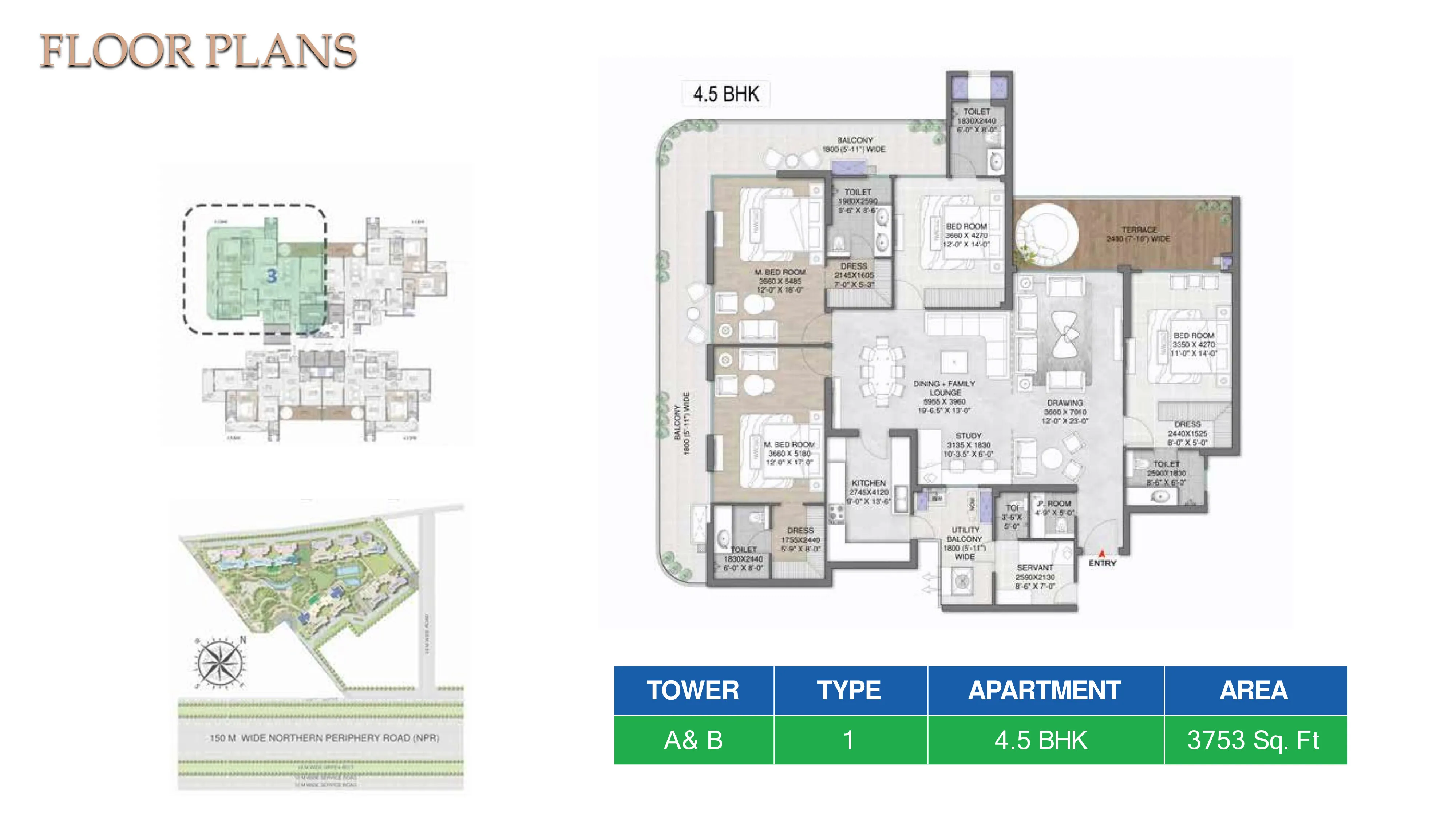 Floor Plan 4.5 BHK