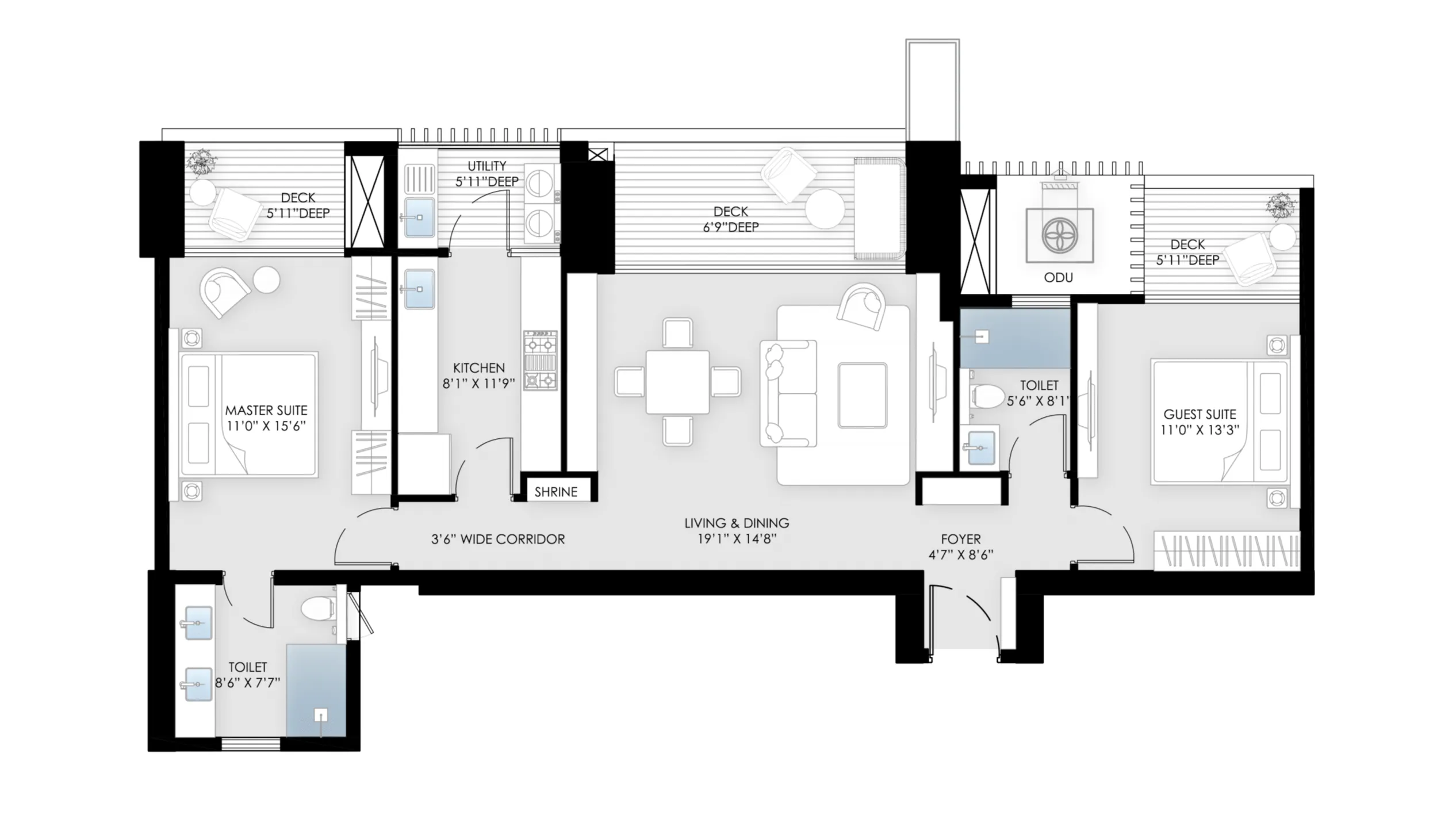 Floor Plan 2 BHK