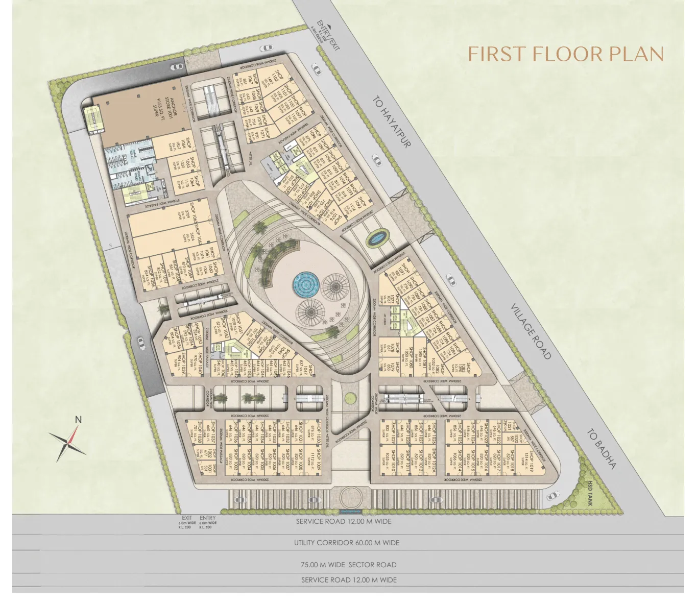Floor Plan Shops - FF