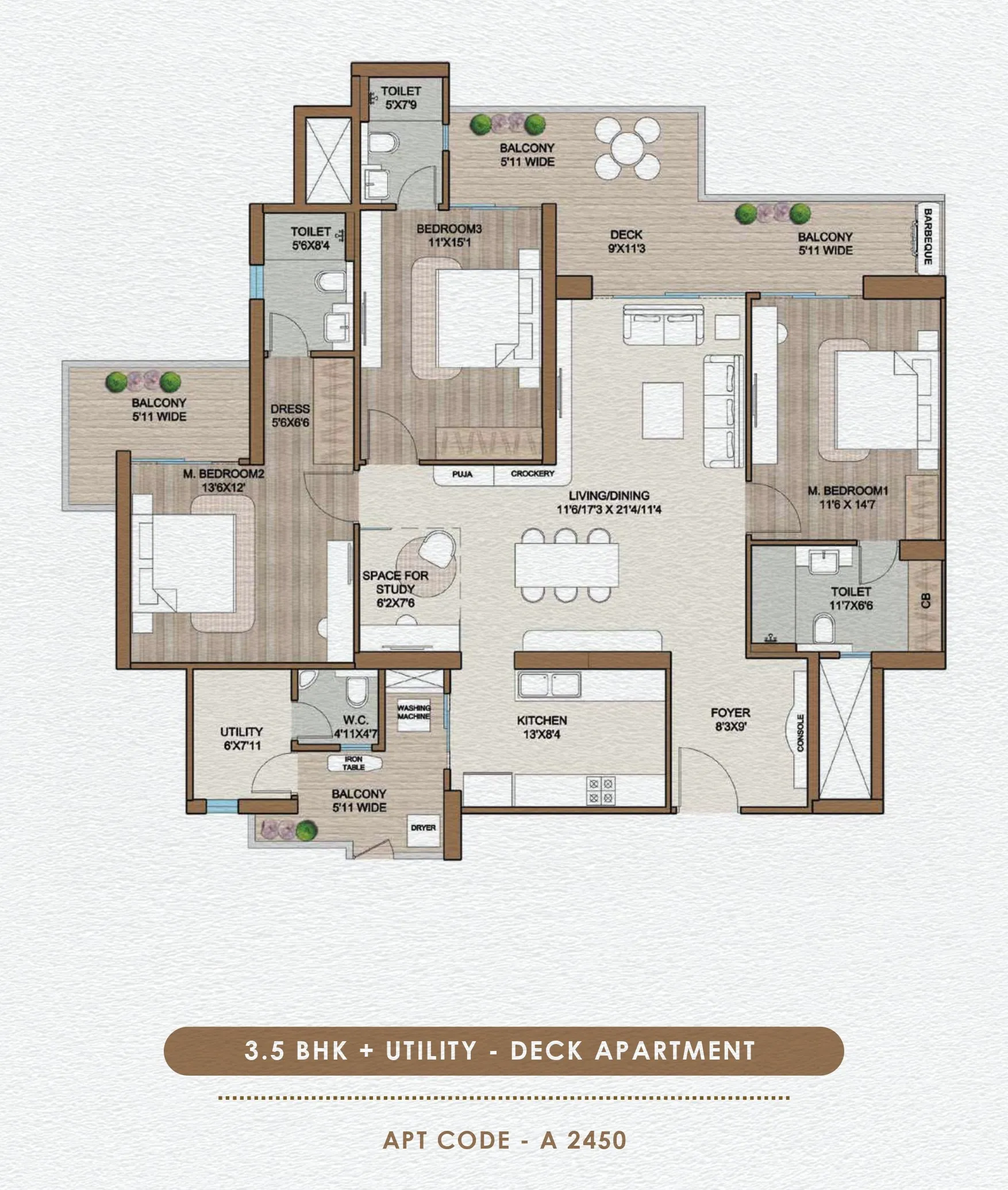 Floor Plan 3.5 BHK